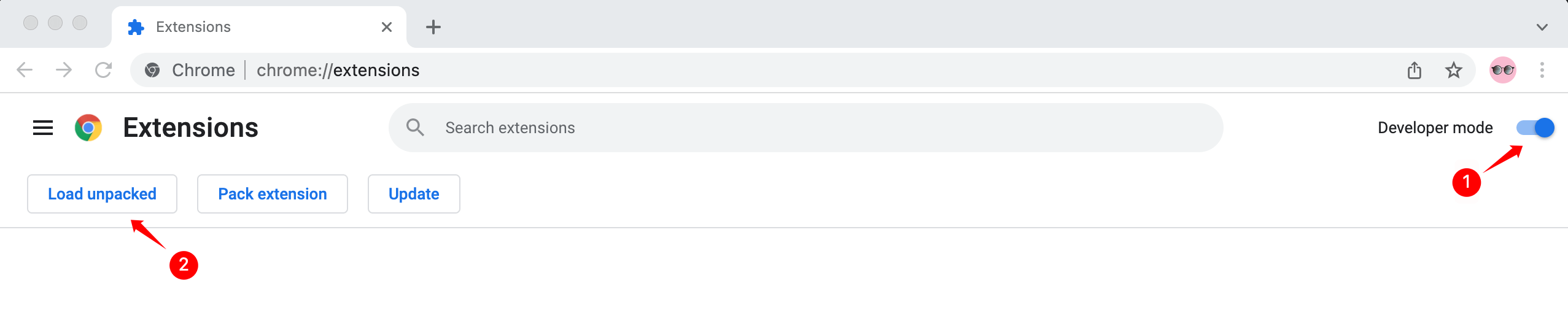 Facebook Messenger Bot chrome extension load unpacked